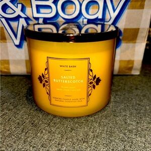 Bath & Body Works Salted Butterscotch 3 Wick Candle